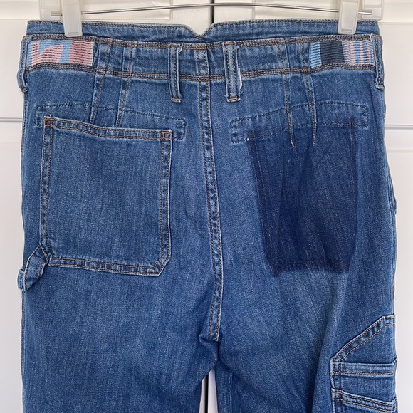 Anthropologie Pilcro & The Letterpress Patchwork Jeans, straight leg, Size 27 - Picture 6 of 9